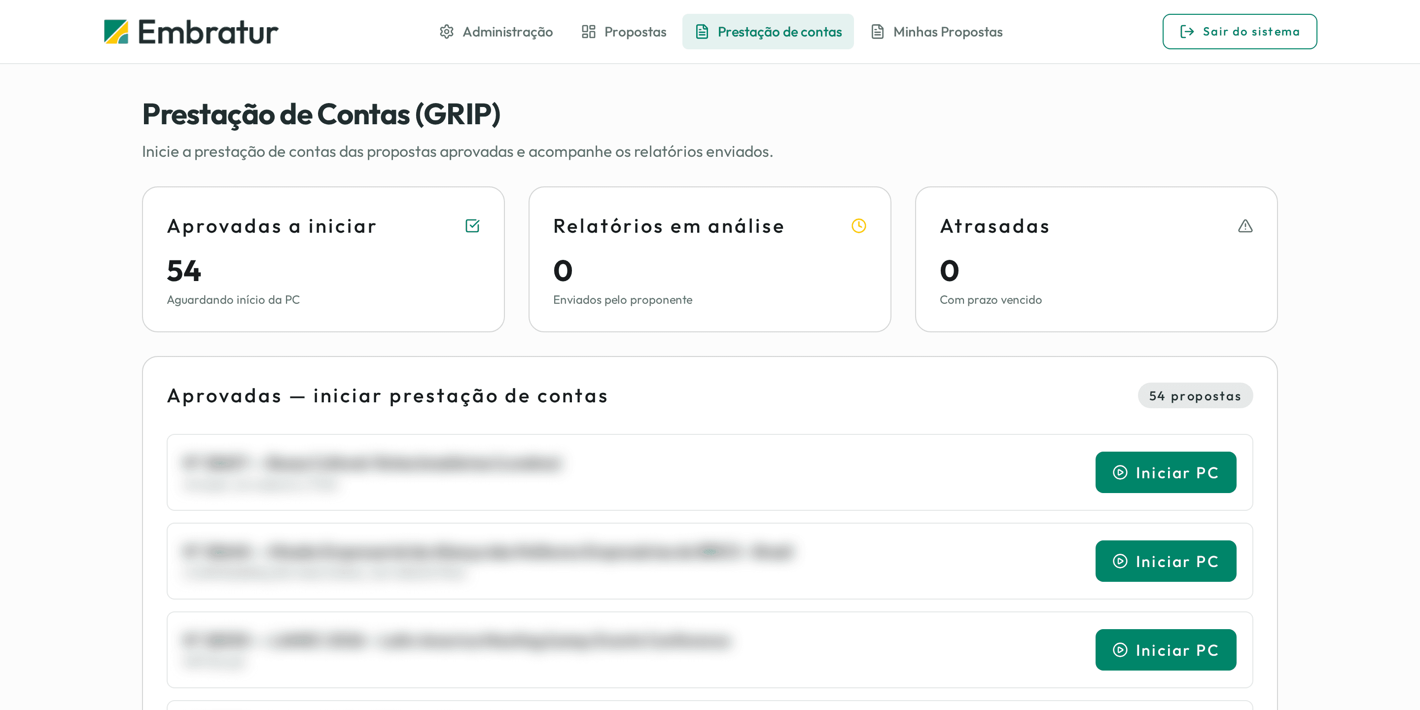 Sponsorship System — financial reporting for approved proposals